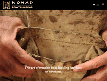 Tablet Screenshot of nomadboatbuilding.com
